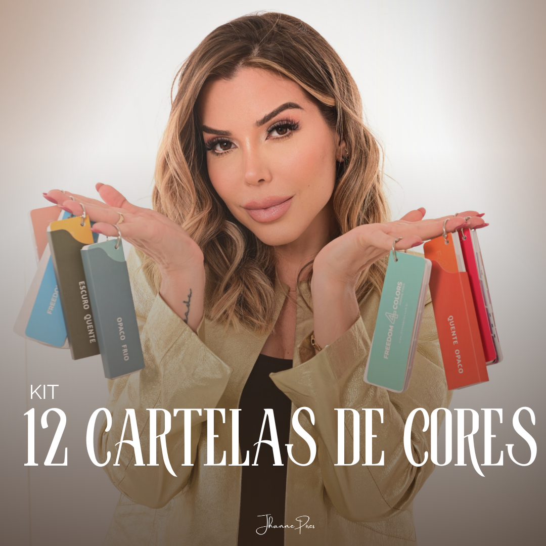 Kit 12 Cartelas de Cores